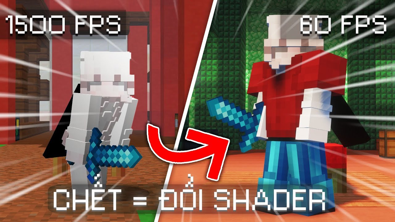 BEDWARS NẾU M&Igrave;NH CHẾT SHADER SẼ NẶNG HƠN |3FMC