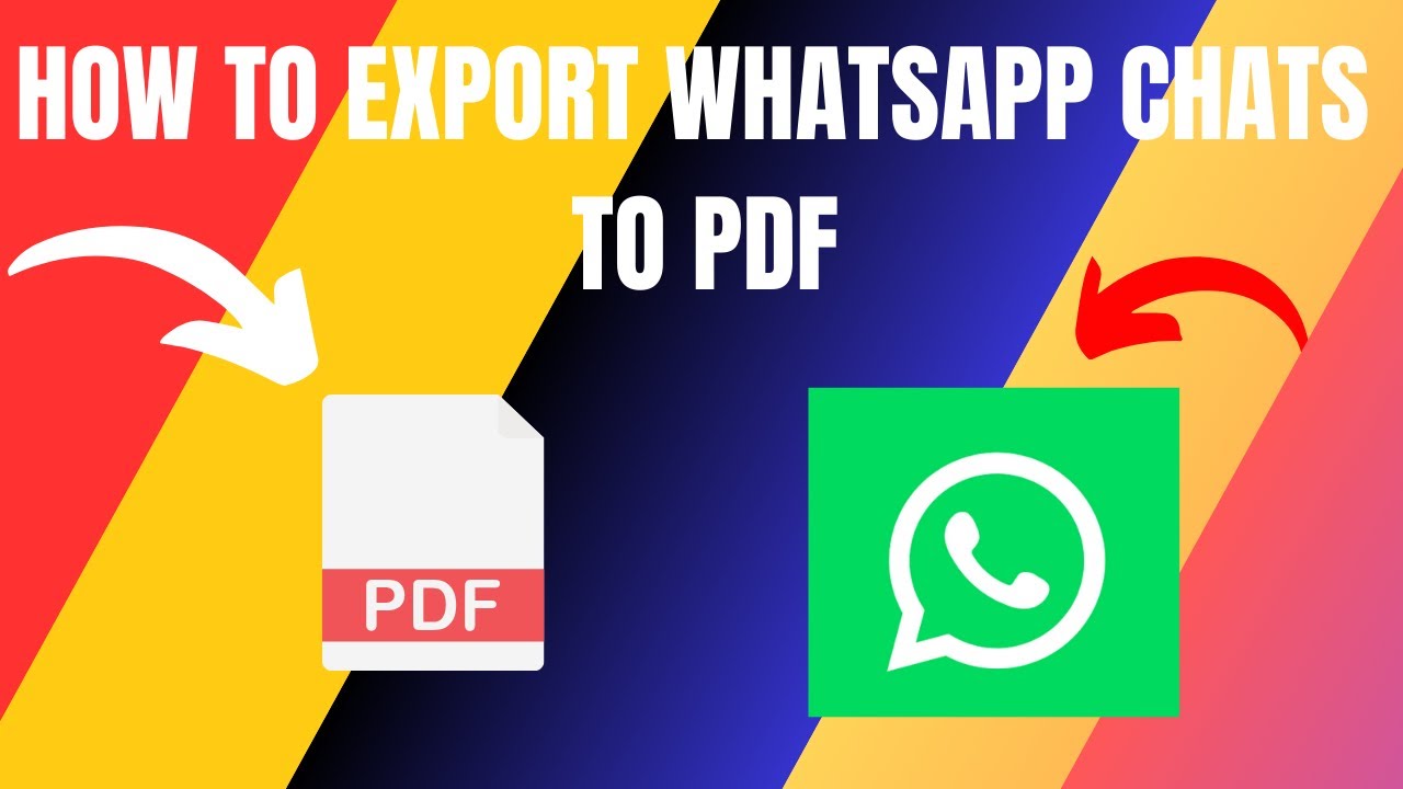 How to Export WhatsApp Chat To PDF