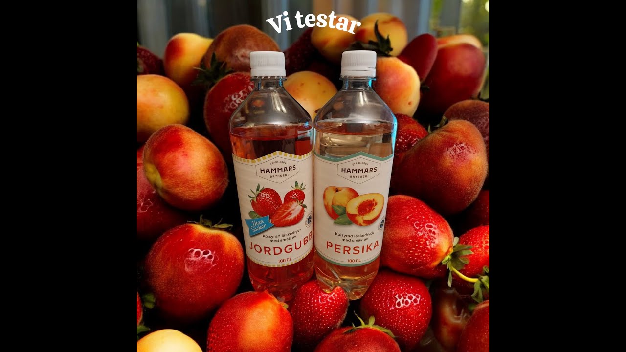 Vi testar - Hammars läsk Persika och Jordgubb