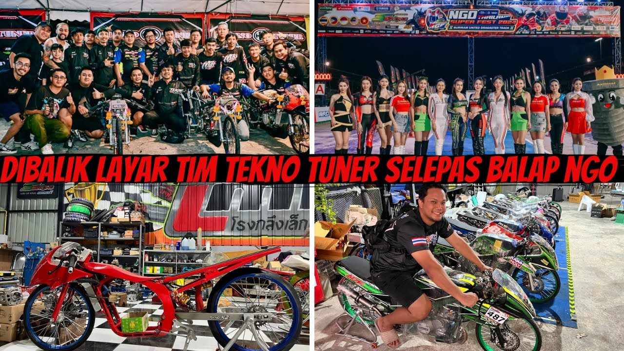 DIBALIK LAYAR TIM TEKNO TUNER SETELAH SELESAI BALAP NGO SUPER FEST 2024 FULL SENYUM & NGAKAK
