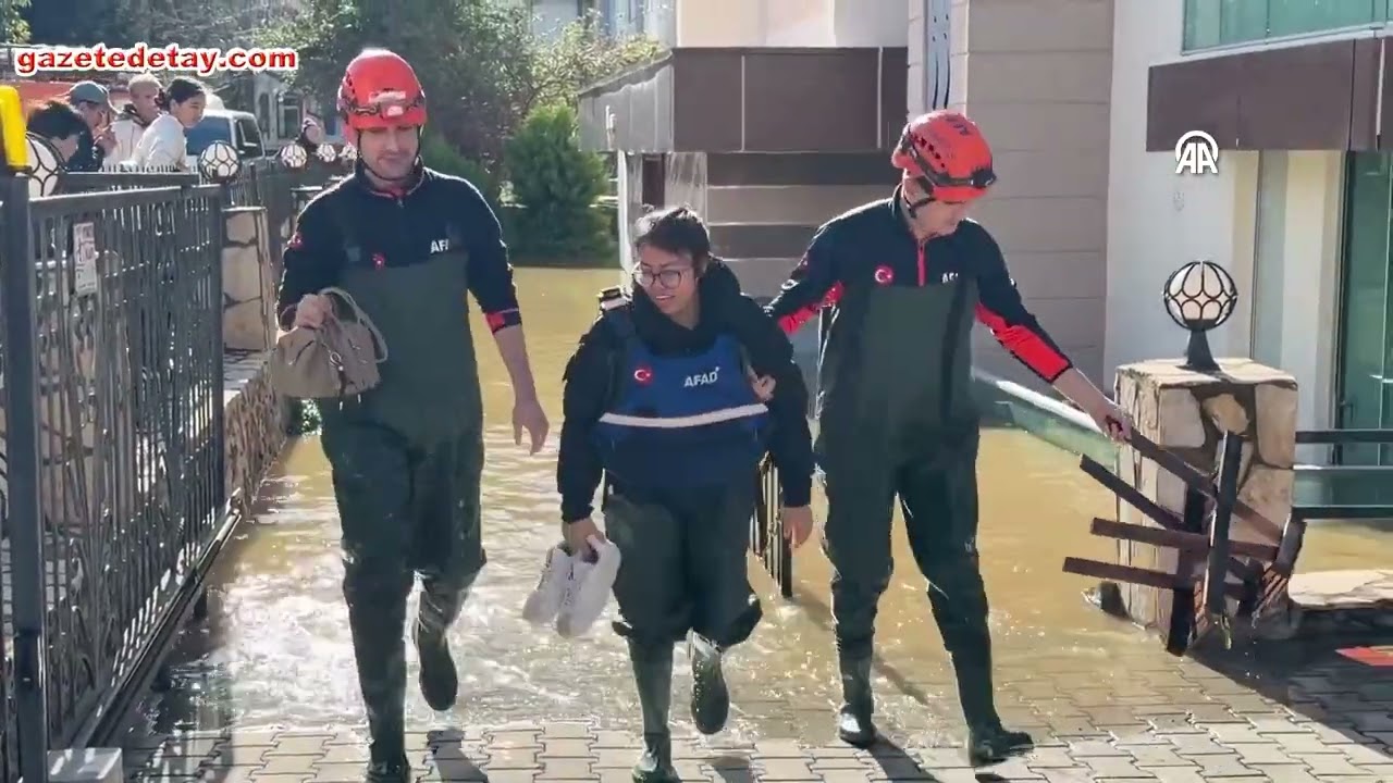 Alanya'da su baskını olan Dim Barajı'nın çevresindeki evler boşaltıldı