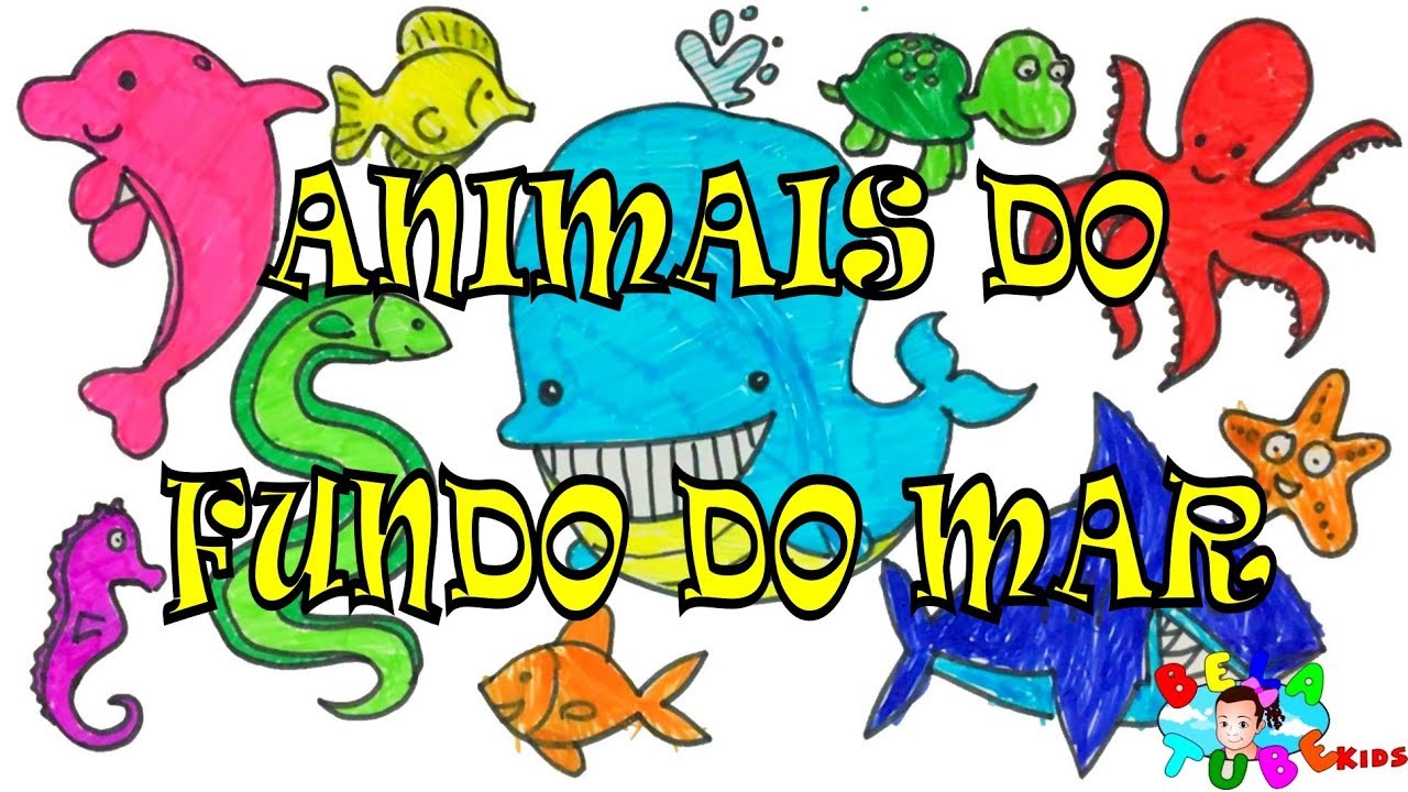 OS ANIMAIS DO FUNDO DO MAR - Desenhando e Pintando com o Papai