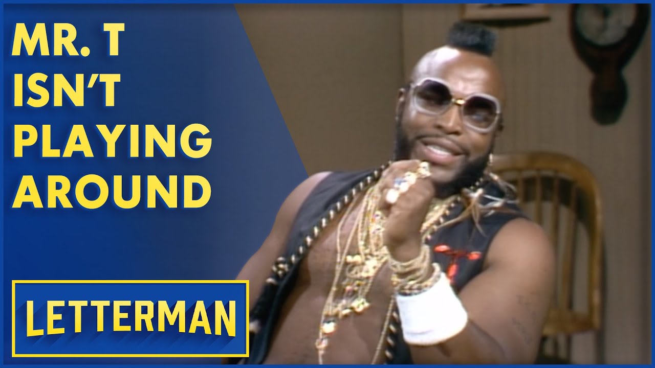 Mr. T Isn't A Fan Of Dave's Corny Jokes | Letterman