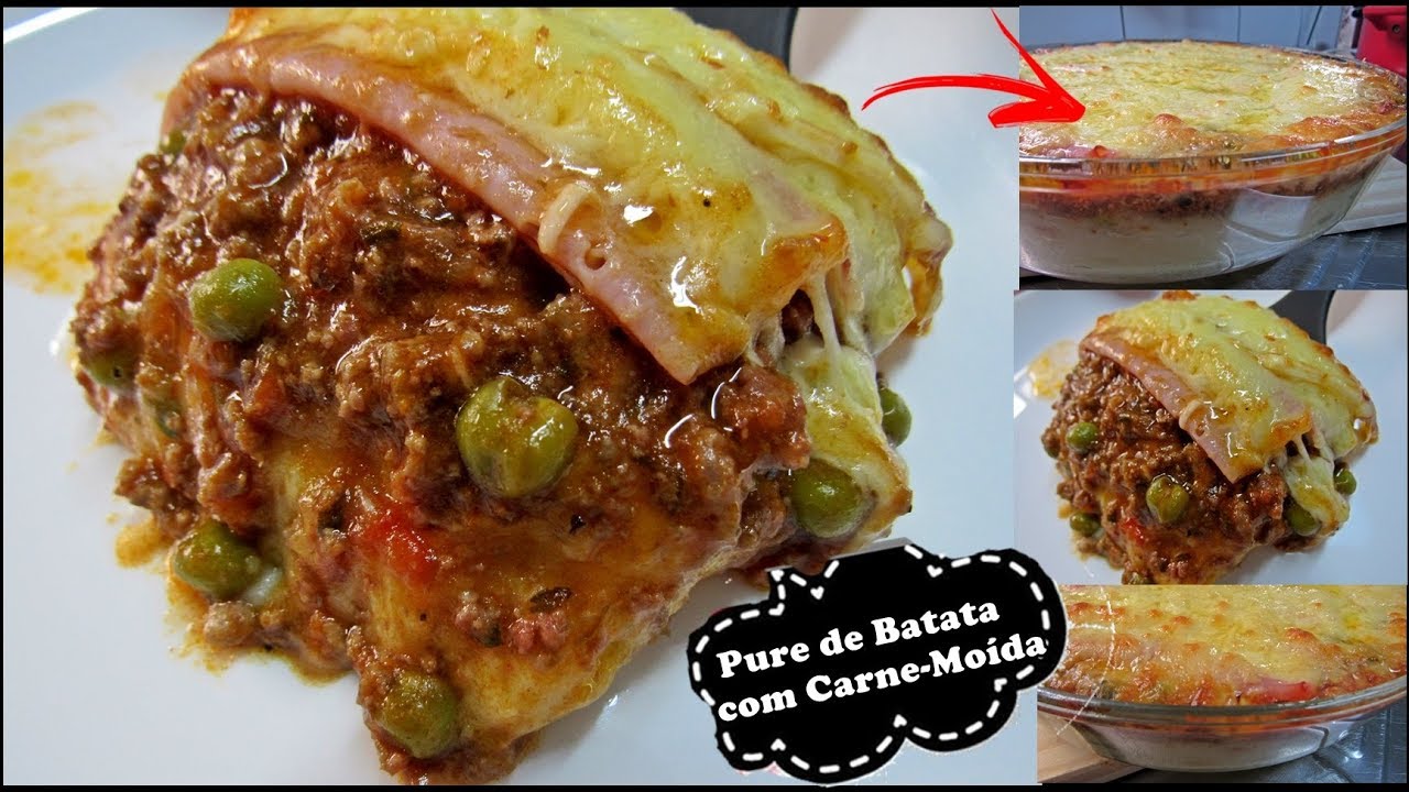 Pure de Batata com Carne-Moída