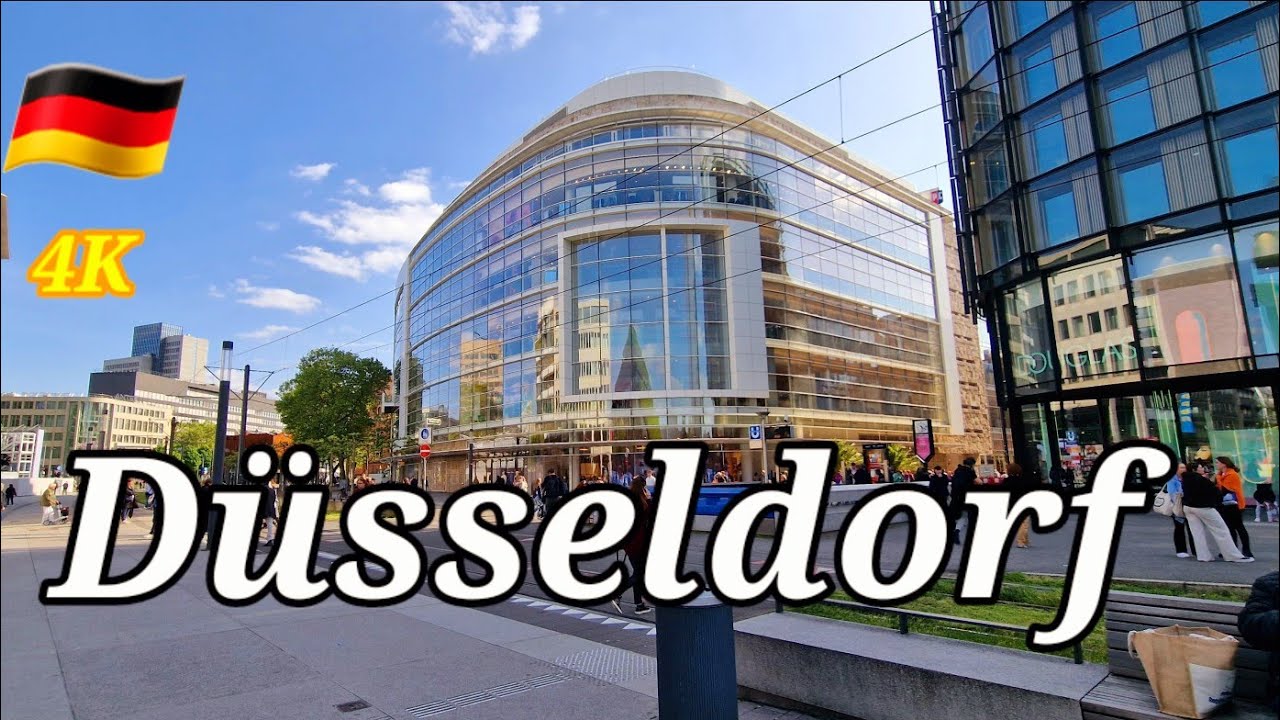 4K Düsseldorf Germany walking Tour .2023