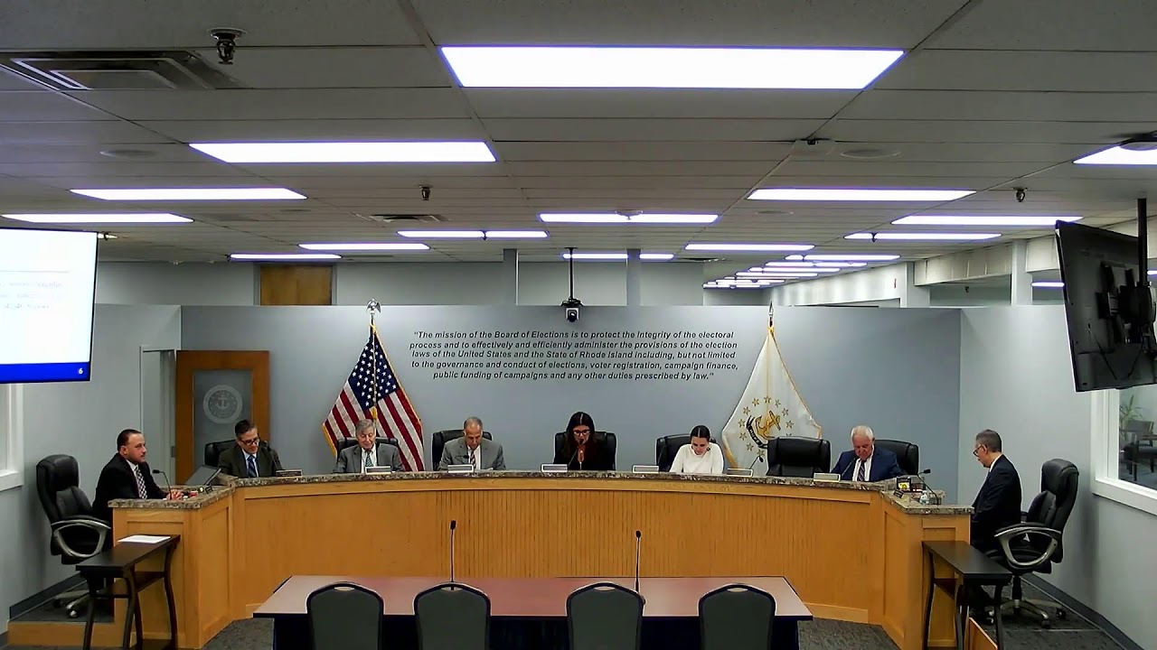 June 2, 2026 Meeting of the RI Board of Elections