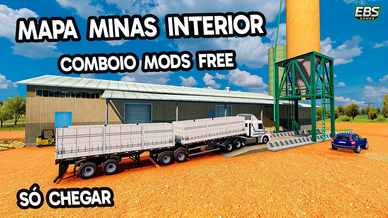 Comboio com mods free mapa Minas Interior ets2 ets 2 1.58