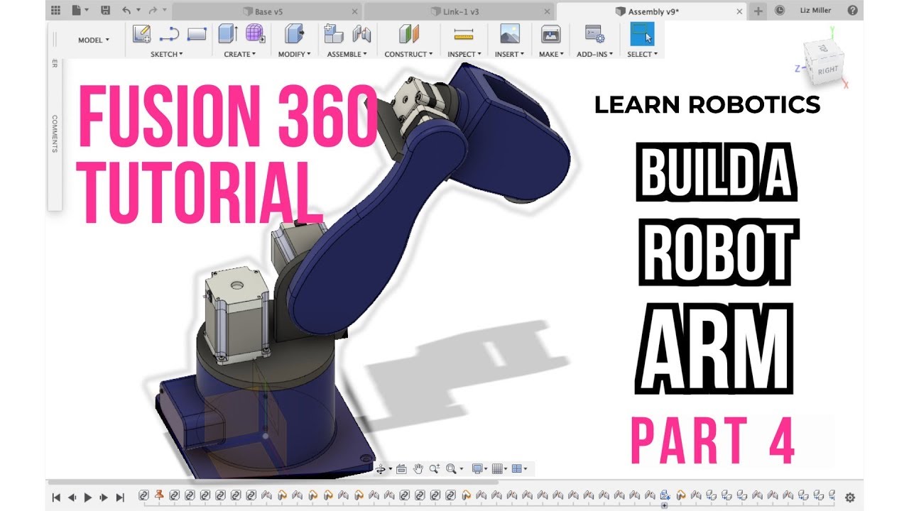 Учебное пособие по Fusion 360: создание руки робота (часть 4)