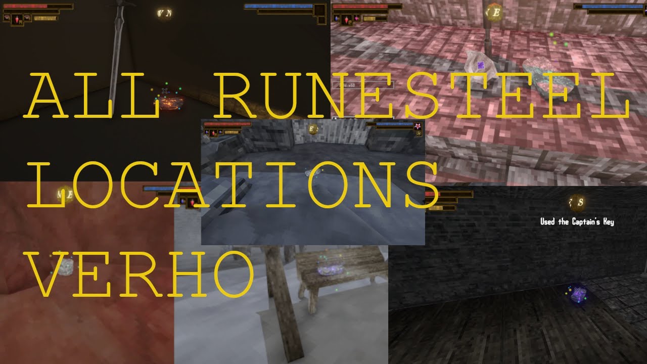 All Runesteel locations Verho