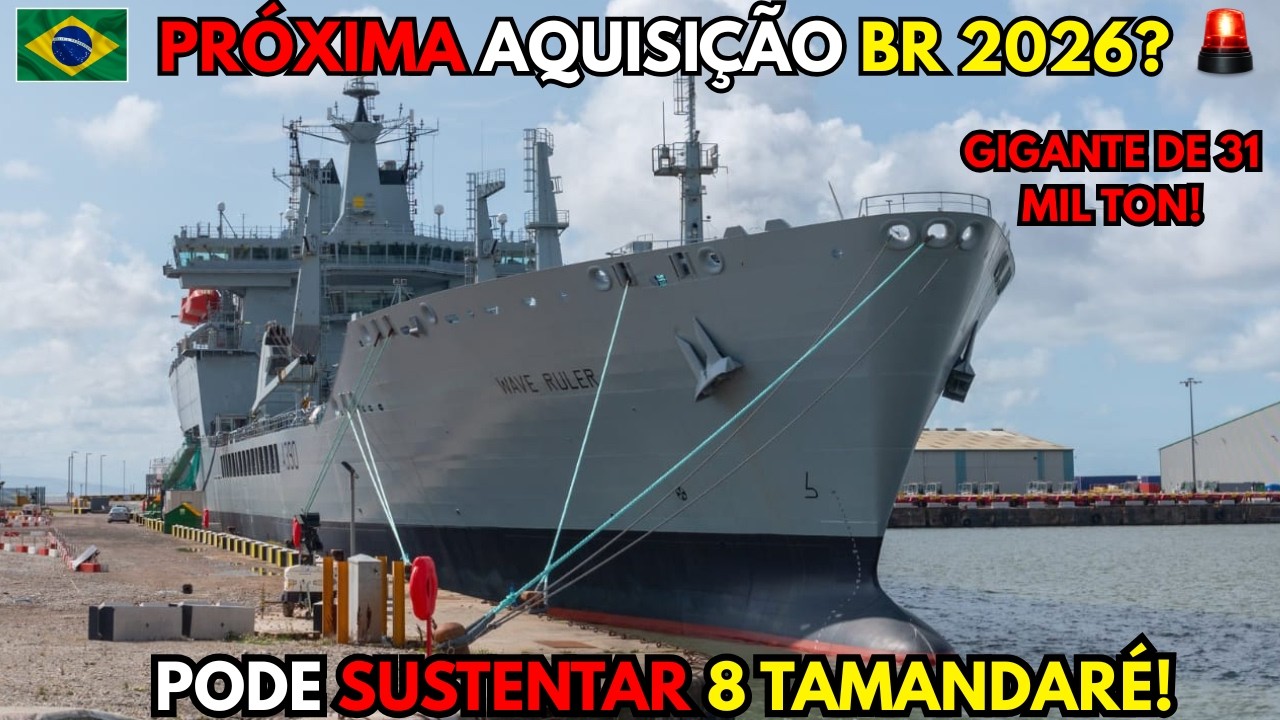 🚨Brasil de Olho em 2026: Navio Gigante de 31 mil Toneladas pode Sustentar 8 Tamandaré!🔥