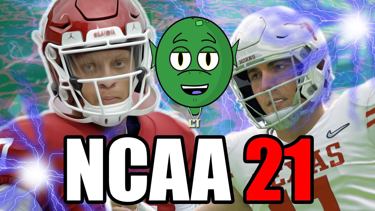OU vs Texas Madden 21 Mod College Football Gameplay Red River Rivalry NCAA College Turtle