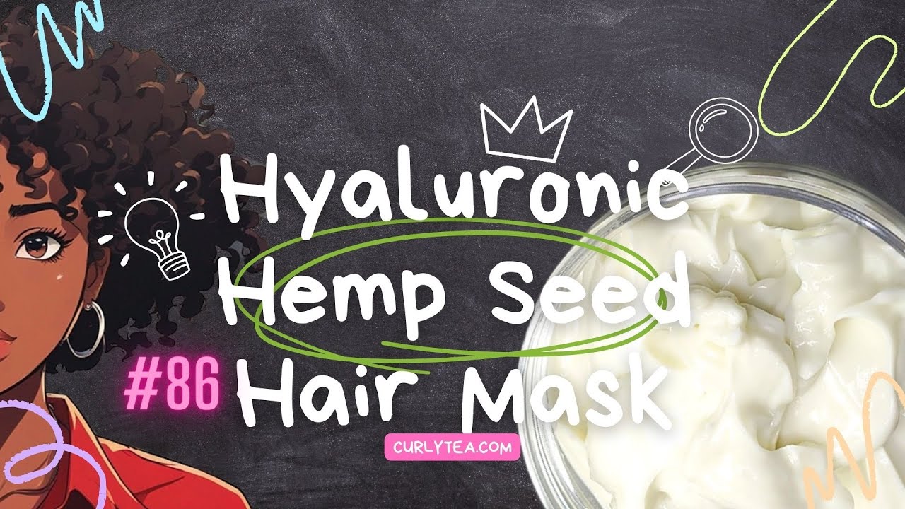 Hyaluronic Hair Mask | NO BTMS | AminoSensyl HC - DIY Haircare How to #86 | curlytea