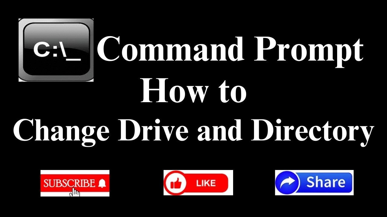 How to Change Drive and Directory in cmd ||Change C Drive to D Drive ||Change Directory in CMD Hindi