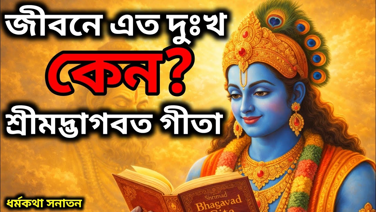 জীবনে এত দুঃখ কেন? | শ্রীকৃষ্ণের গীতার অমৃত বাণী শুনলে মন শান্ত হয়ে যাবে 🙏 | Gita Upadesh Bangla