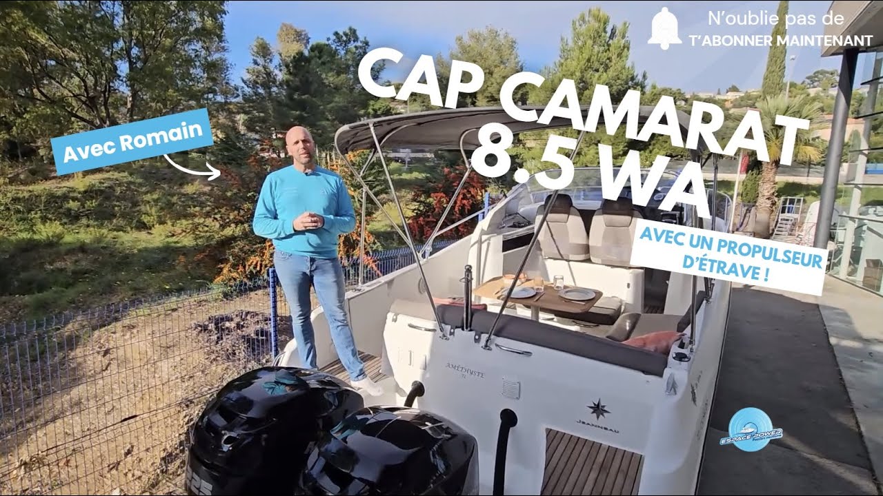 Jeanneau Cap Camarat 8.5 WA – Occasion 2017 – Première main – Excellent état