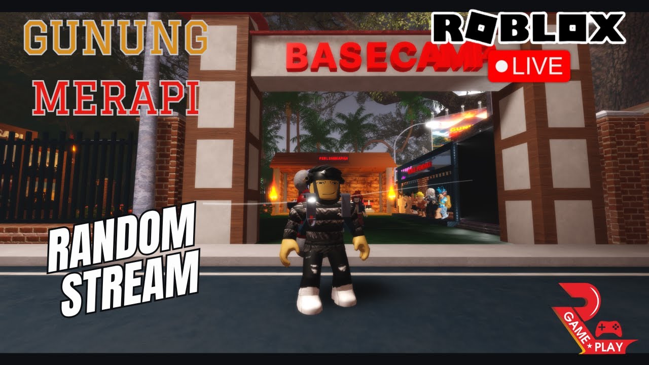 HARI INI KITA MANJAT GUNUNG MERAPI - ROBLOX RANDOM STREAM