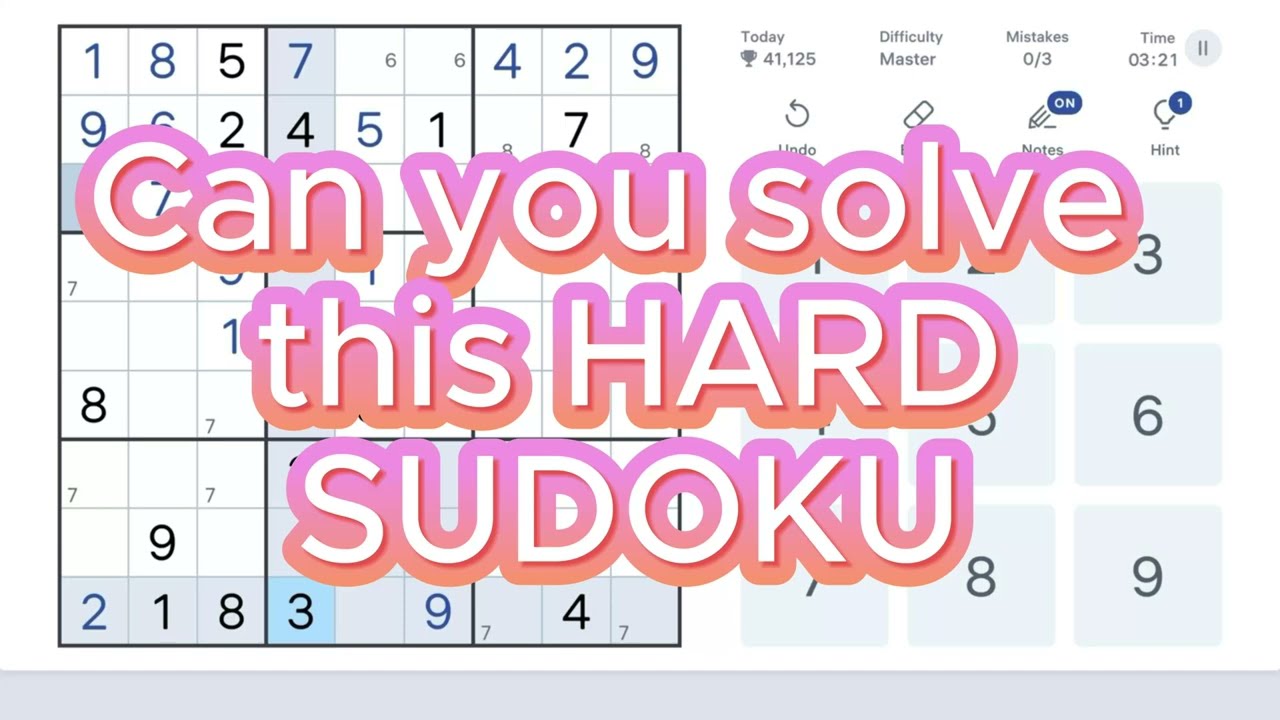 Pure Concentration | Silent Sudoku Solving.