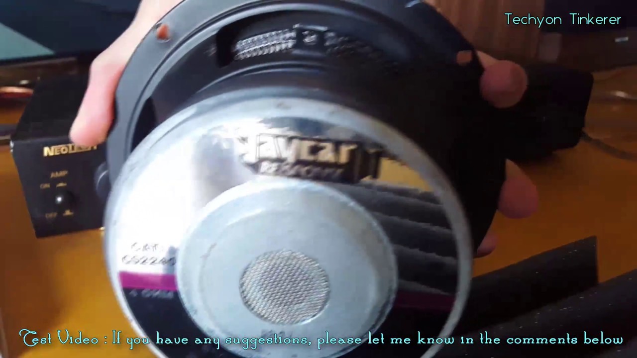 Jaycar Response cs2240 CF Woofer Bass Test
