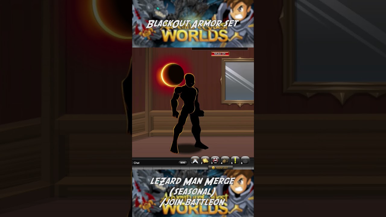 BLACKOUT ARMOR SET #shorts #aqw #aq2d #armorset #coolarmor #flashgame #mmorpg #jaejin #voudren