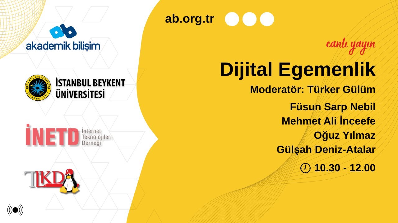 Dijital Egemenlik - 24. Akademik Bilişim Konferansı