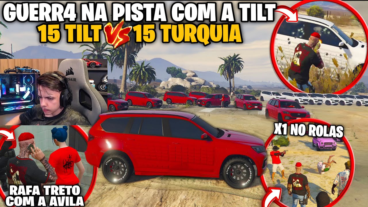 TRET4 COM A RAFA E AVÍLA | + GU3RR4 E X1 NO ROLAS COM A TILT | EVENTO COM A TILT?