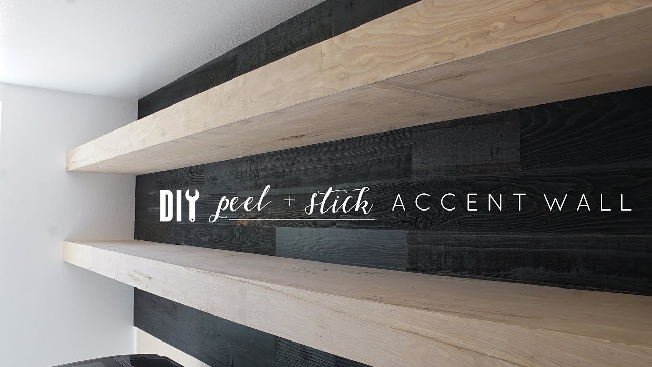 Easy Peel and Stick Wood Accent Wall