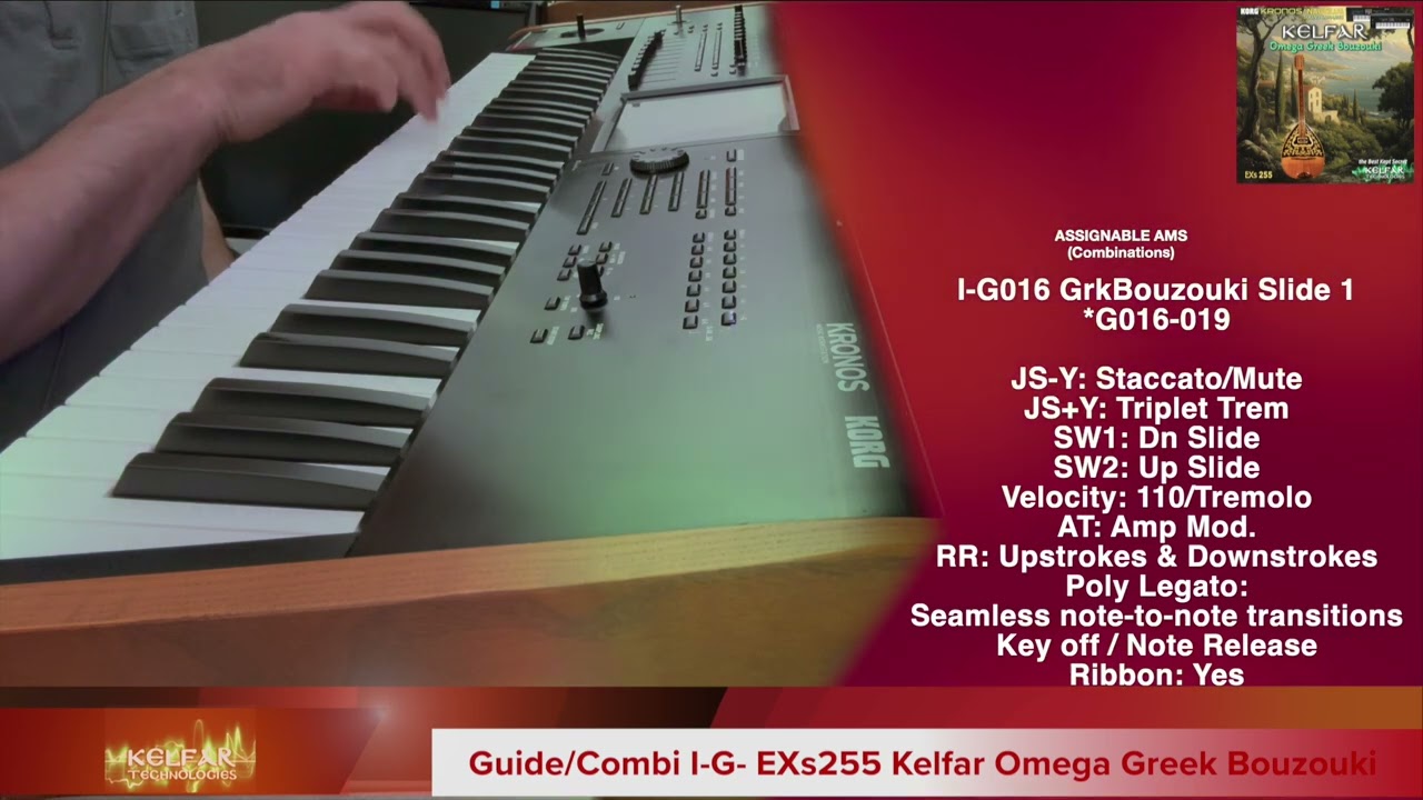 EXs255 Kelfar Omega Greek Bouzouki   Combinations Guide (Kronos&Nautilus)