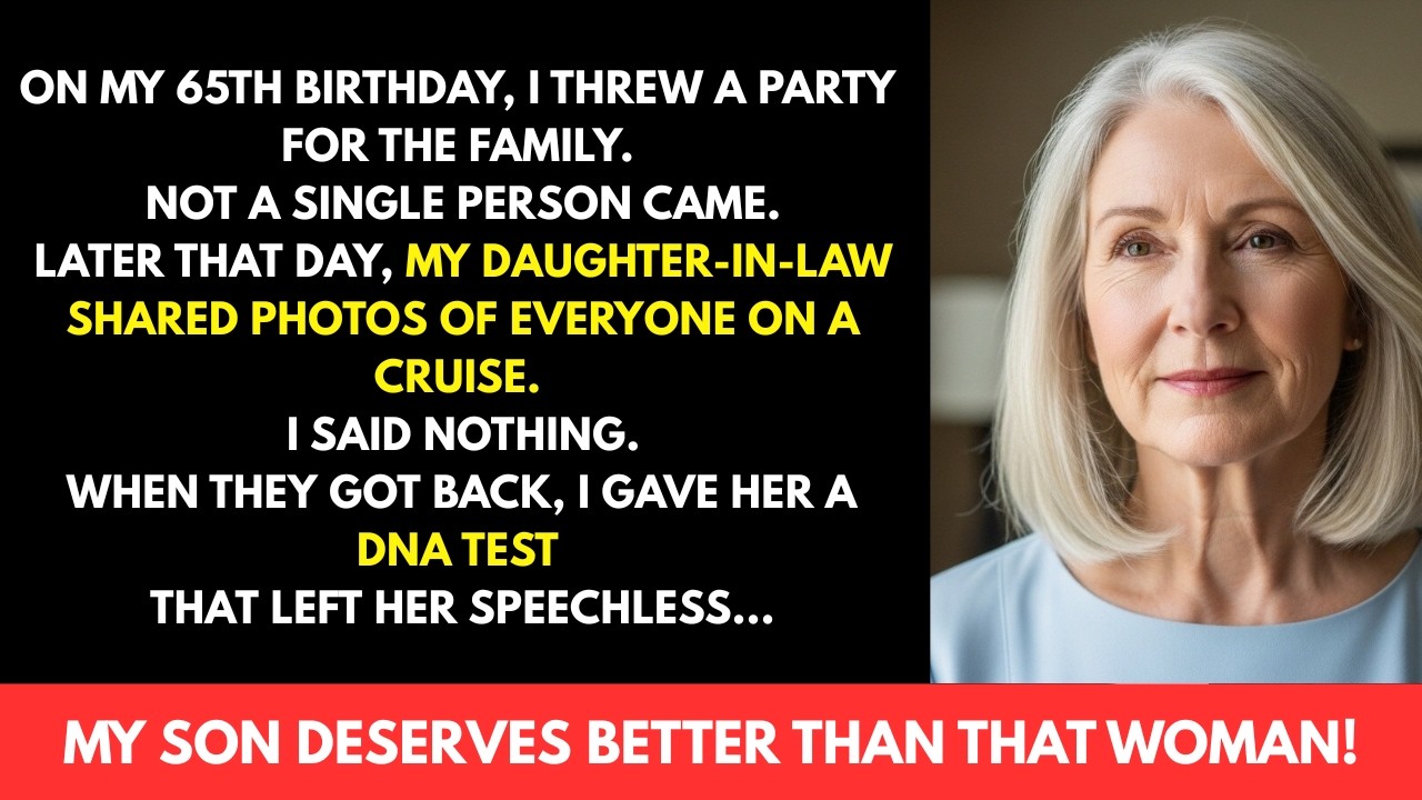 When I Turned 65,I Threw a Party for My Family.No One Came.That Same Day,My Daughter-in-Law Revealed