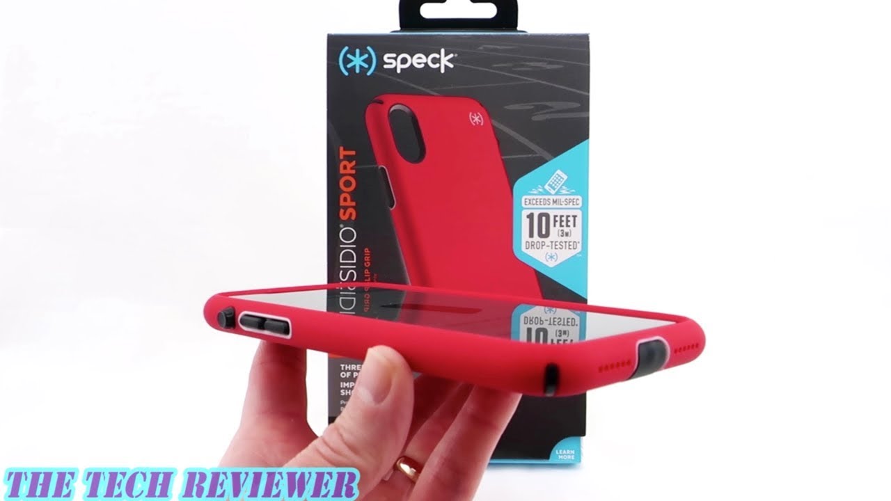 Speck Presidio Sport for iPhone X: 10 Ft Drop Protection, Nice Grip, Microban & Port Protection!