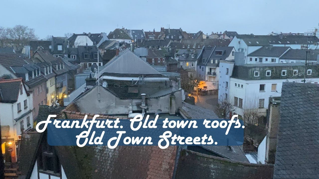 Frankfurt 🇩🇪 . Old town roofs. Old town streets. 