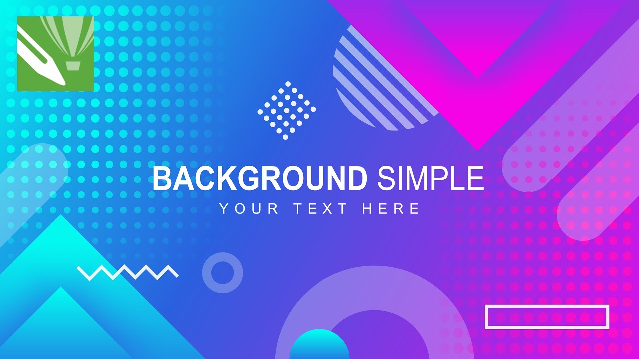 Membuat Desain Background Abstract di CorelDraw