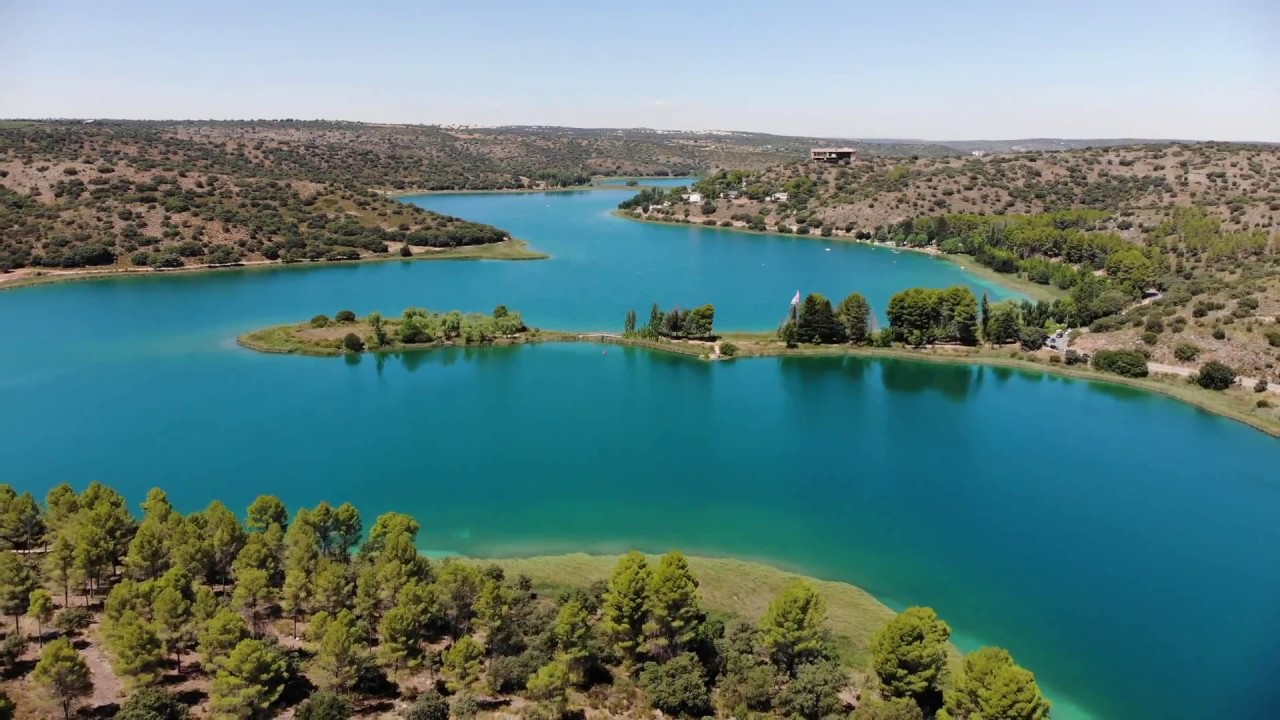Lagunas de ruidera a vista de dron.