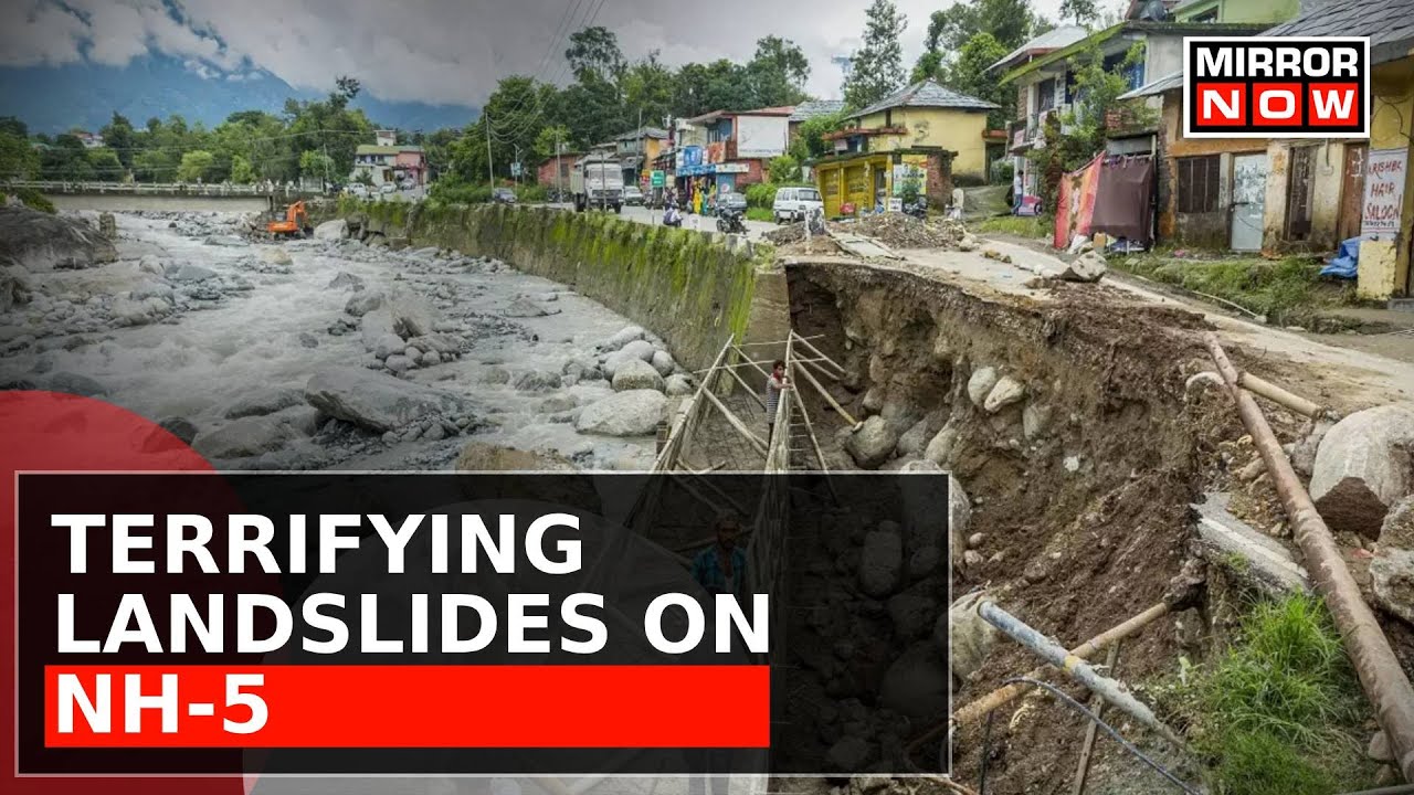 Terrifying Landslides On National Highway 5; Worsening The Situation Of Himachal Pradesh