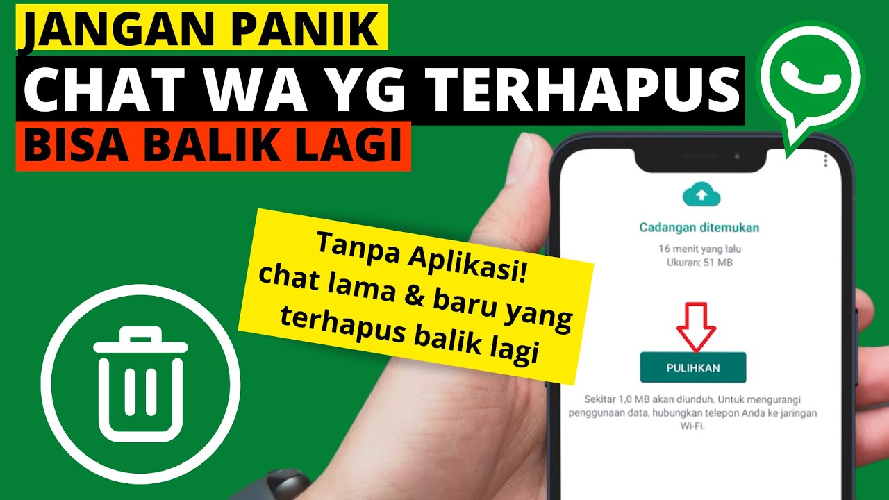 TANPA APLIKASI ! CHAT BARU & LAMA BISA BALIK LAGI | CARA MEMULIHKAN CHAT WA YANG SUDAH DIHAPUS