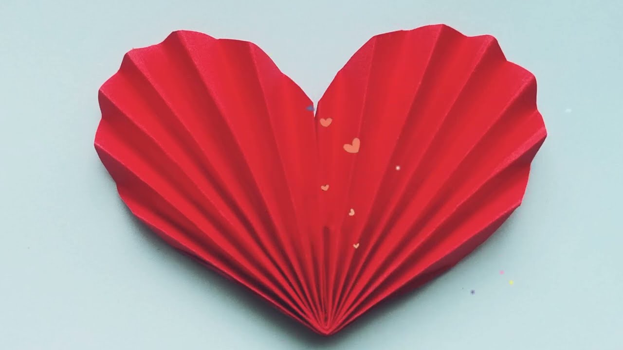 Бумажное сердечко ❤️ | Простые поделки из бумаги / Как сделать бумажное сердечко | Легкие поделки...