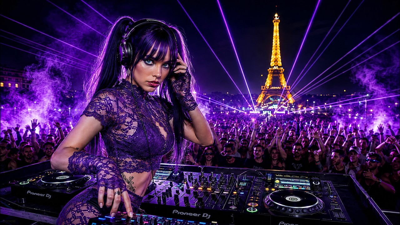 Dark Tech House 2026 | Paris Night Rave | Hypnotic DJ Set at the Eiffel Tower