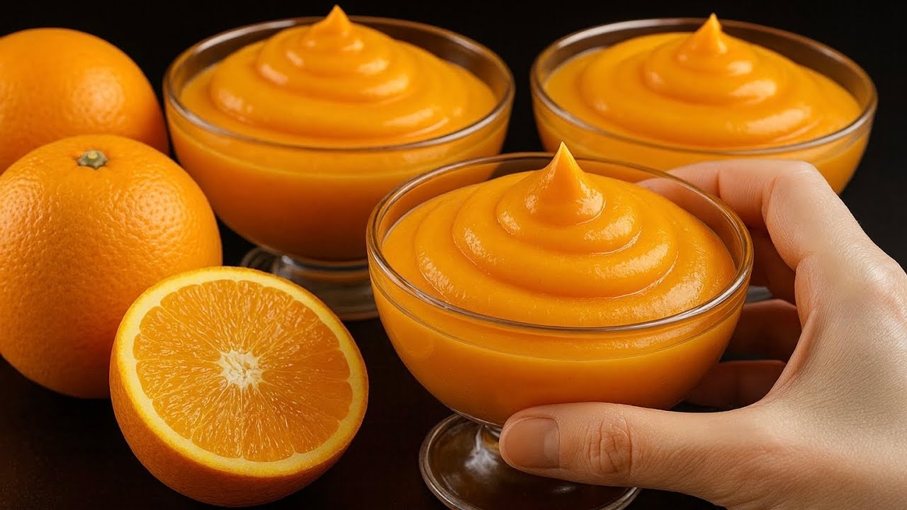 🍊 Orangenmousse in nur 5 Minuten! Mein Lieblingsdessert aus Italien – so cremig & lecker!