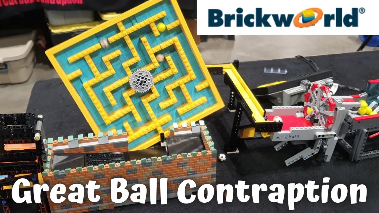 Brickworld Chicago 2024 Full Great Ball Contraption (GBC)