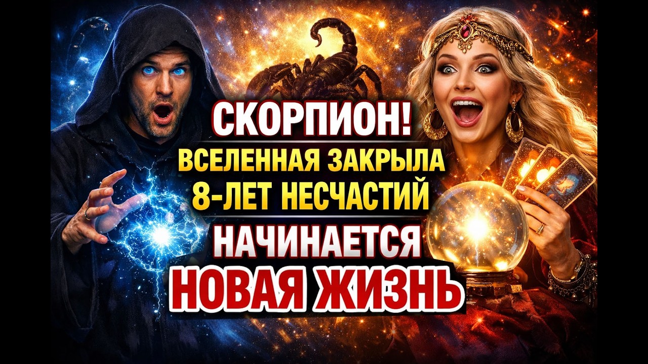 СКОРПИОН РАДУЙСЯ! 8 лет страданий закончились. Меняется судьба. Забудь ВСЕ испытания