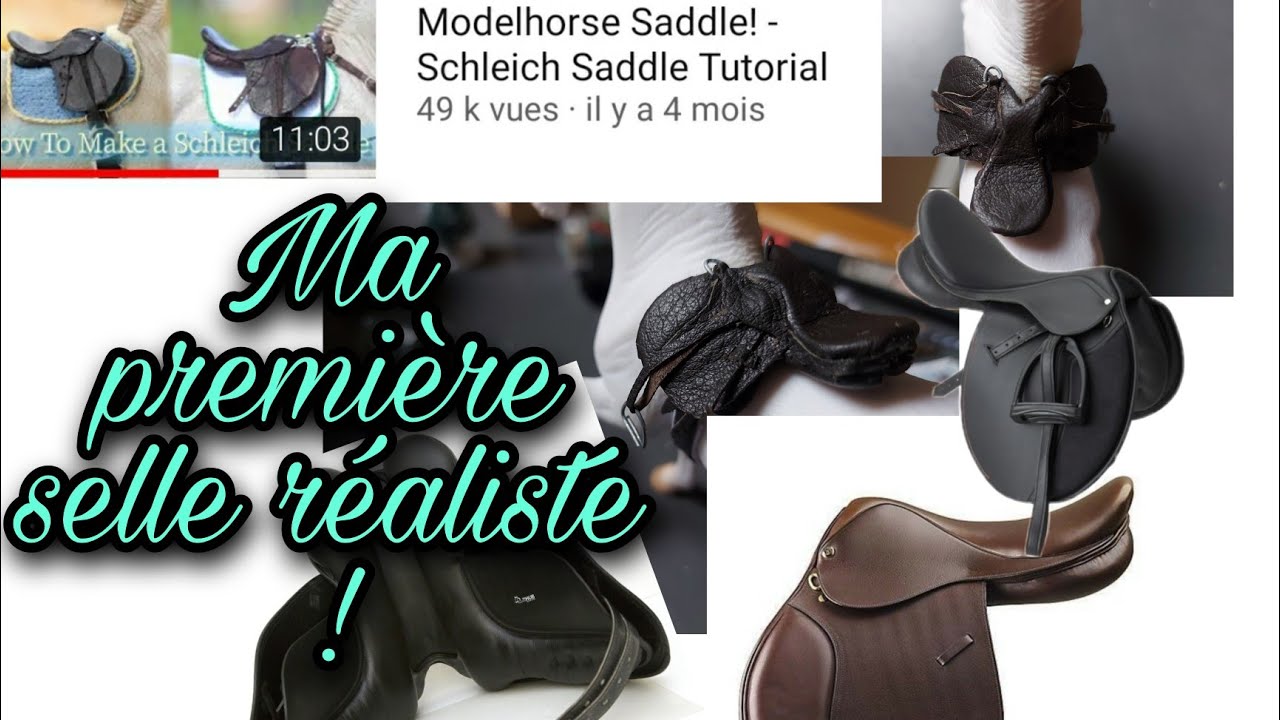 [Tuto] J'essaye de fabriquer une selle réaliste pour schleich 💪🐴