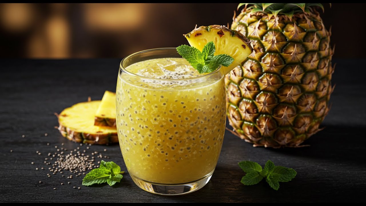 How to Make Pineapple Chia Seed Drink - Pineapple Chia Seed Drink Recipe
