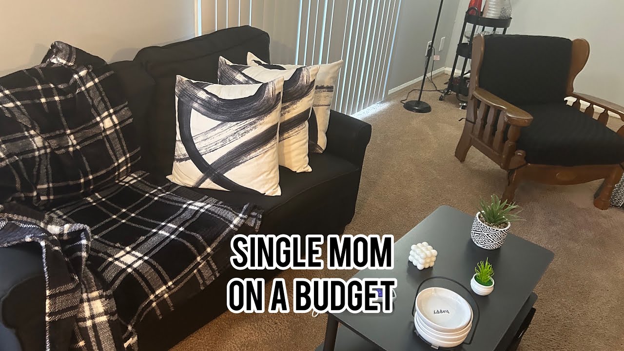 Apartment tour single mother 👩‍👧‍👦on a budget
