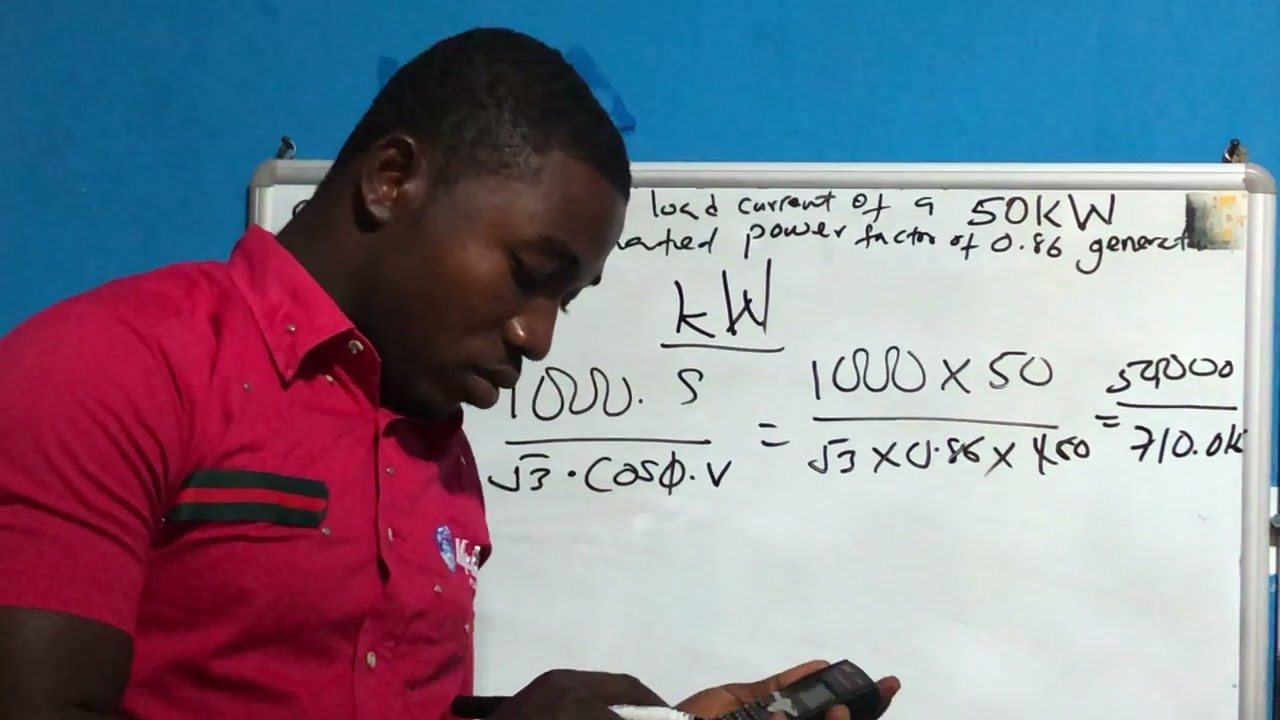 How to calculate generator’s full load current.