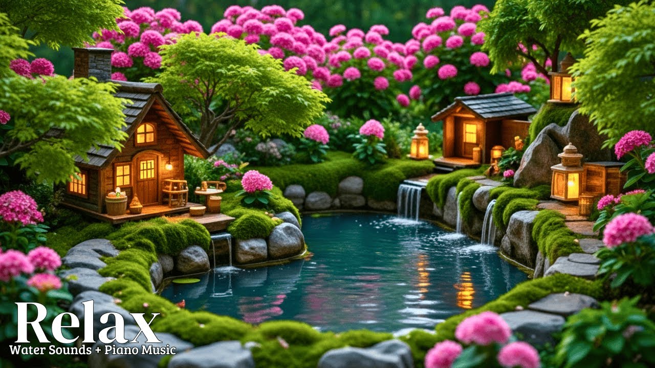 Soothing Music + Water Sounds 🍃 Relaxing Music for Stress Relief, Spa Music Relaxation, Deep Sleep