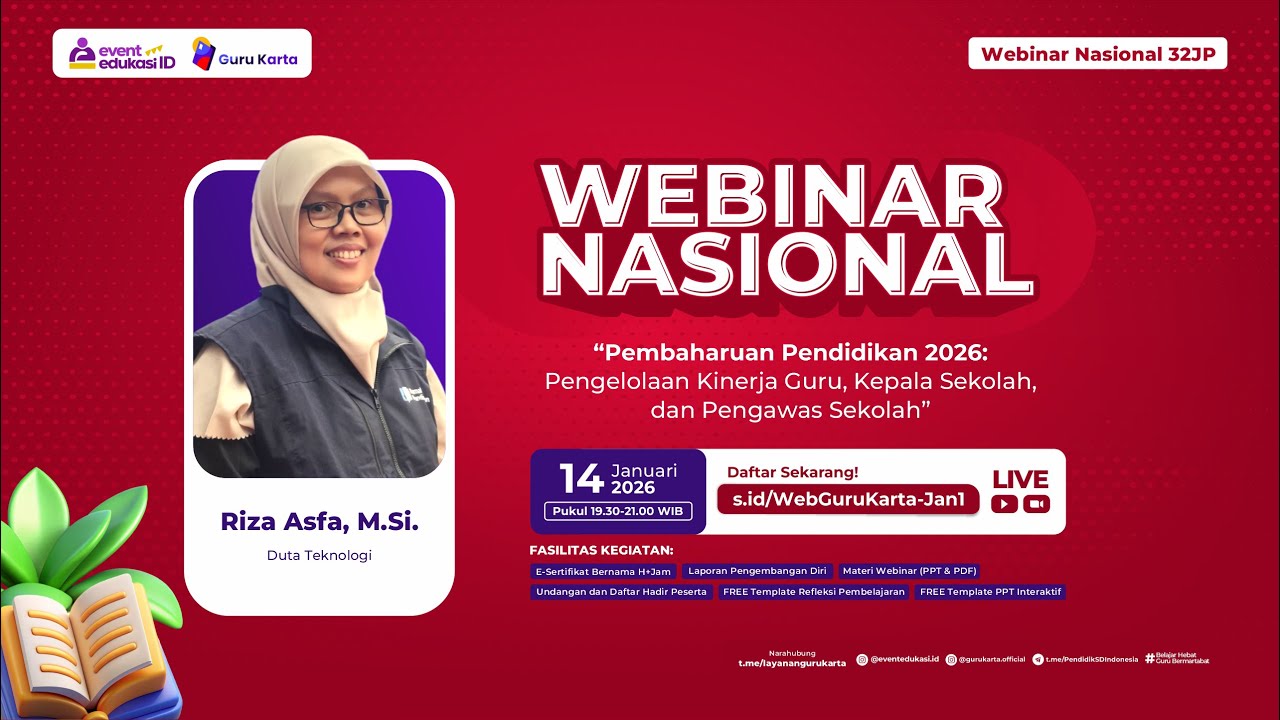 H1: Webinar Pembaharuan Pendidikan - Pengelolaan Kinerja Guru, Kepala Sekolah, dan Pengawas Sekolah