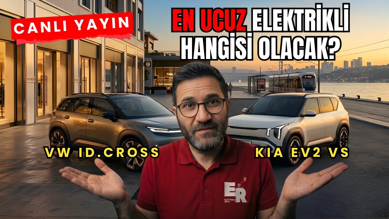 En Ucuz Elektrikli Hangisi Olacak? | Kia EV2 vs VW ID.Cross (Canlı Sohbet)