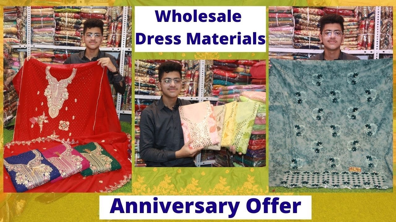 Anniversary Offer, latest trending Dress Materials || Cheap And Best Prices, madhina wholesale