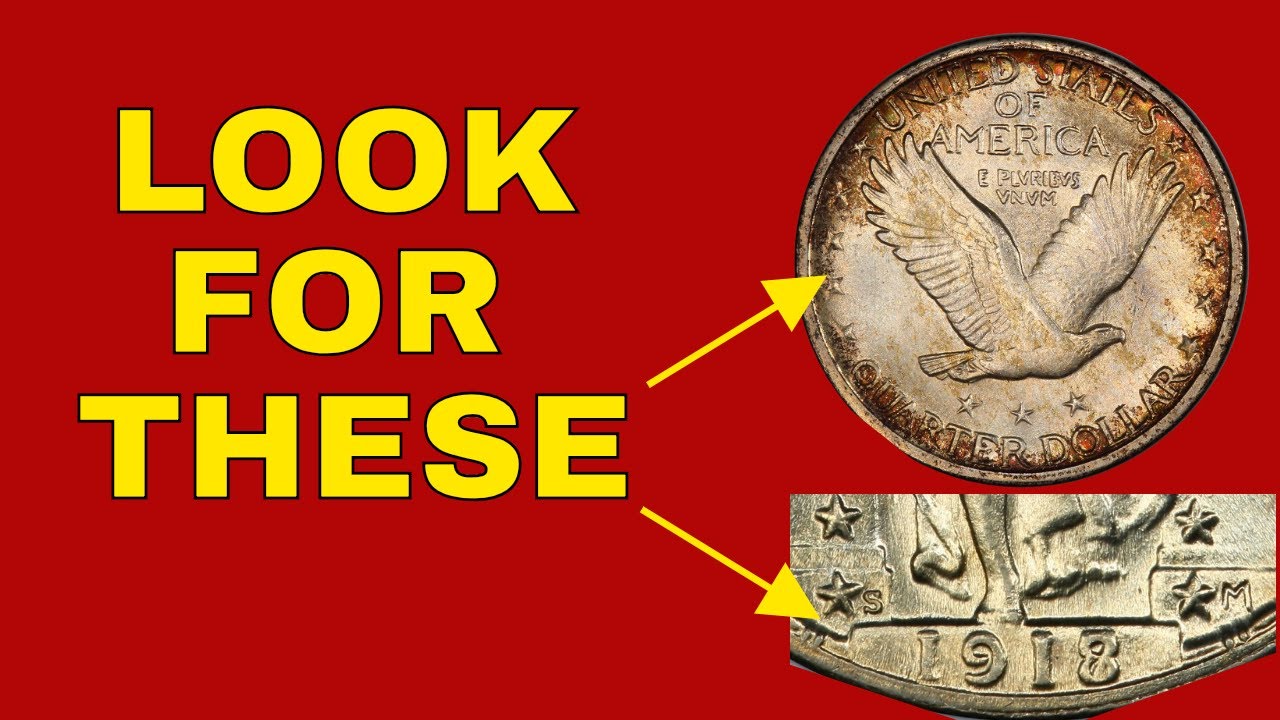 Super rare silver quarters worth money even in lower grades! 1918/7 S  Standing Liberty quarter!