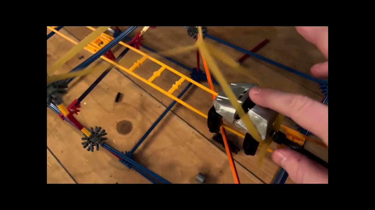 How to make a rubber band launch #knex ￼#launchcoaster #rollercoaster #themepark #foryou 