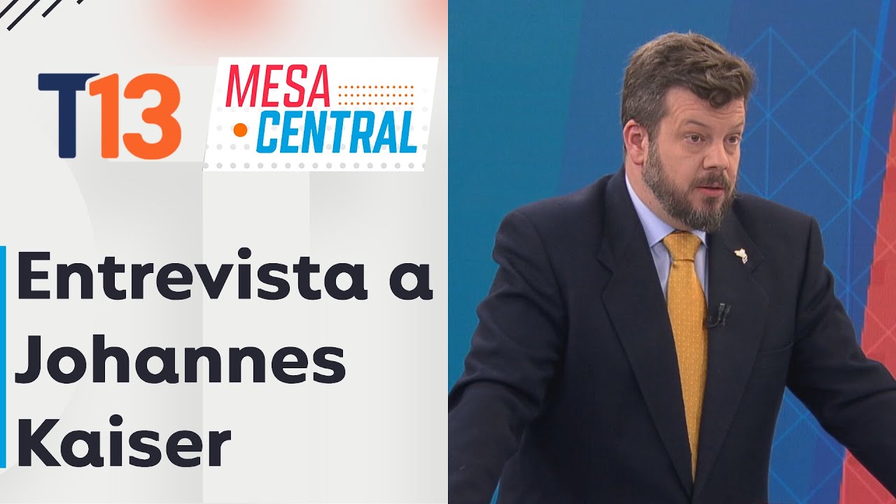 Entrevista al candidato presidencial Johannes Kaiser en Mesa Central
